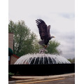 Outdoor-Gartendekoration Bronze Metall Handwerk große Adler Statuen